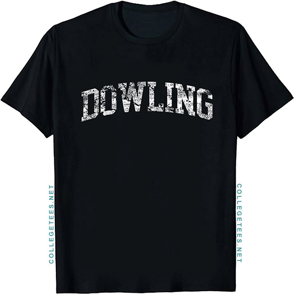 Dowling Arch Vintage Retro College Athletic Sports T-Shirt