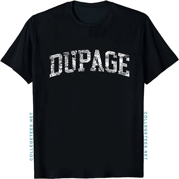 DuPage Arch Vintage Retro College Athletic Sports T-Shirt
