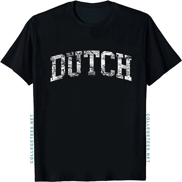 Dutch Arch Vintage Retro College Athletic Sports T-Shirt