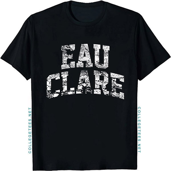 Eau Clare Arch Vintage Retro College Athletic Sports T-Shirt