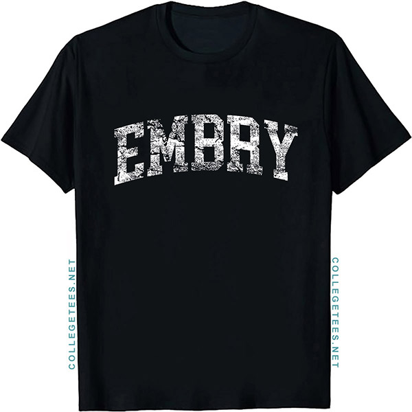 Embry Arch Vintage Retro College Athletic Sports T-Shirt