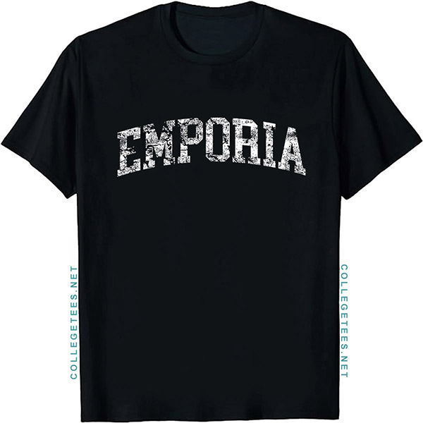 Emporia Arch Vintage Retro College Athletic Sports T-Shirt