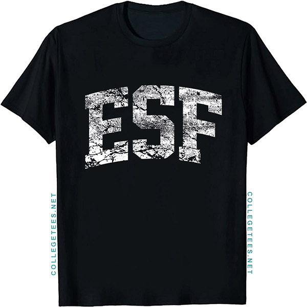 ESF Arch Vintage Retro College Athletic Sports T-Shirt