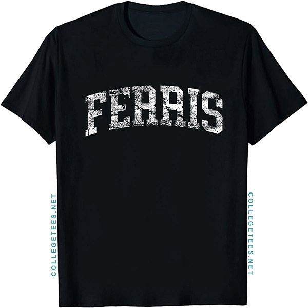 Ferris Arch Vintage Retro College Athletic Sports T-Shirt