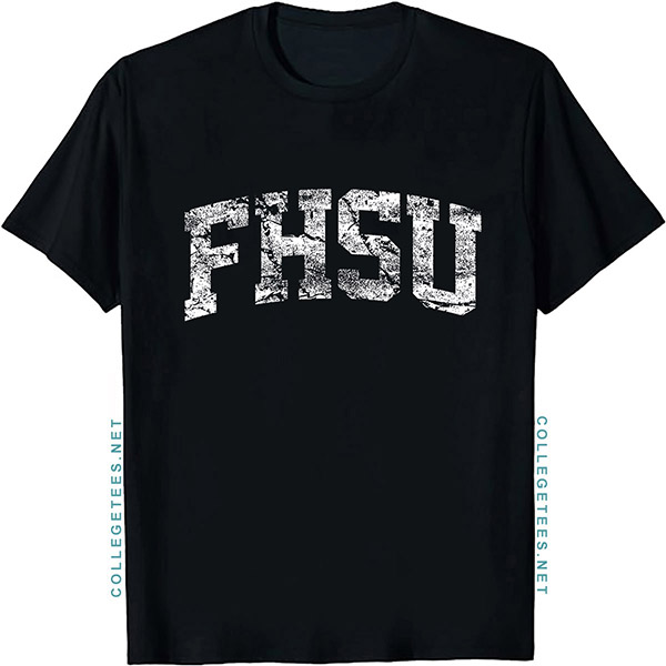 FHSU Arch Vintage Retro College Athletic Sports T-Shirt