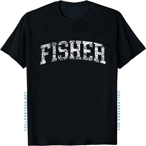 Fisher Arch Vintage Retro College Athletic Sports T-Shirt
