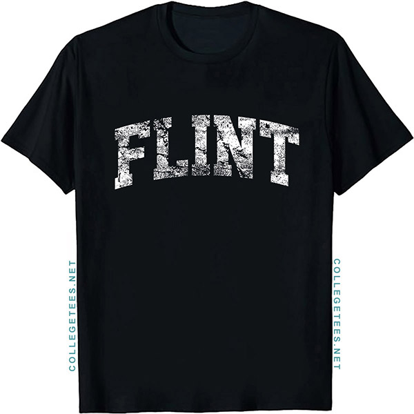 Flint Arch Vintage Retro College Athletic Sports T-Shirt