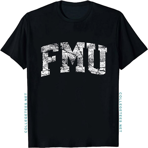 FMU Arch Vintage Retro College Athletic Sports T-Shirt