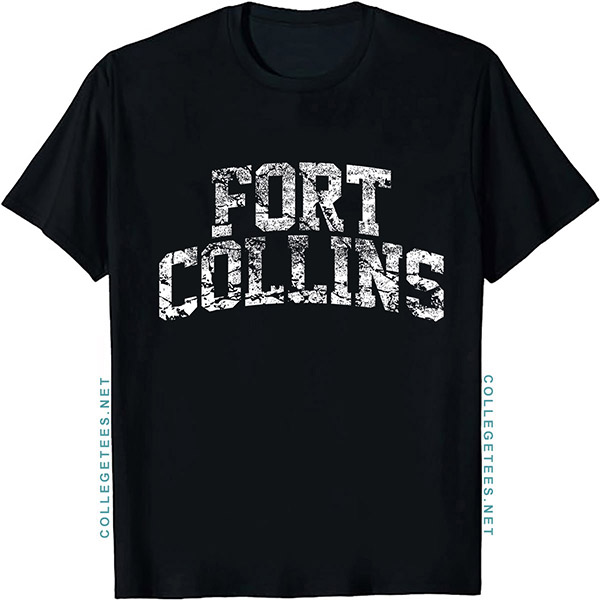 Fort Collins Arch Vintage Retro College Athletic Sports T-Shirt
