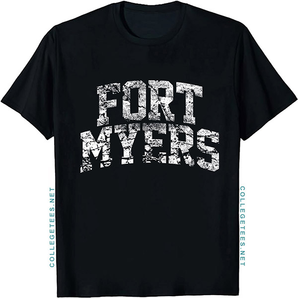 Fort Myers Arch Vintage Retro College Athletic Sports T-Shirt