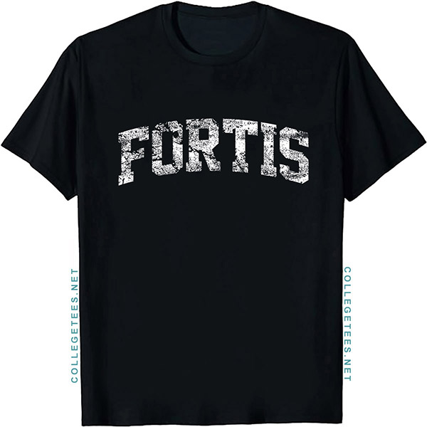 Fortis Arch Vintage Retro College Athletic Sports T-Shirt