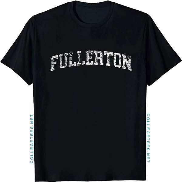 Fullerton Arch Vintage Retro College Athletic Sports T-Shirt