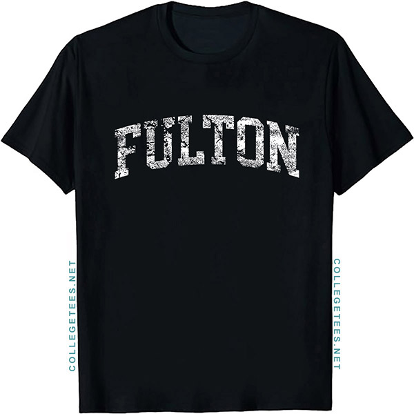 Fulton Arch Vintage Retro College Athletic Sports T-Shirt