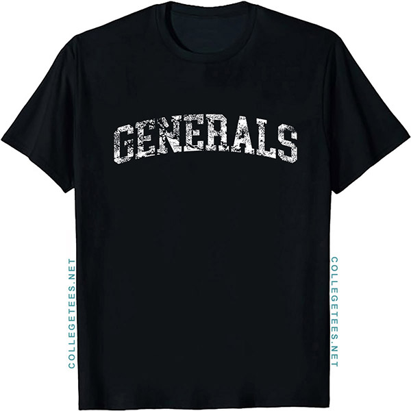 Generals Arch Vintage Retro College Athletic Sports T-Shirt