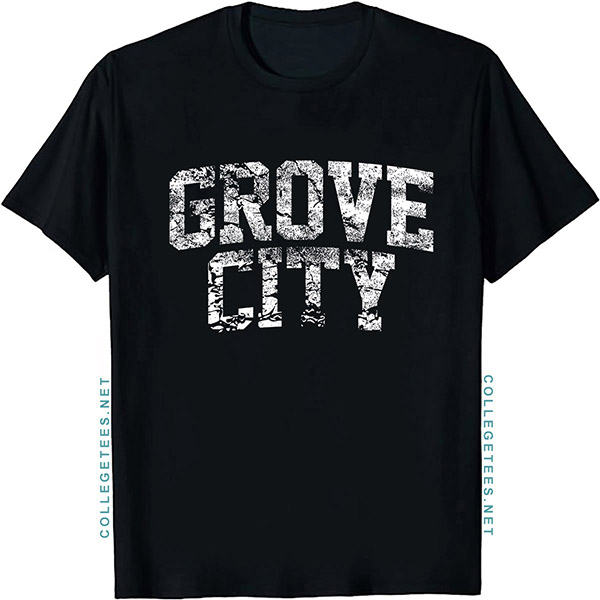 Grove City Arch Vintage Retro College Athletic Sports T-Shirt
