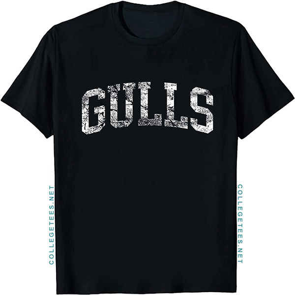 Gulls Arch Vintage Retro College Athletic Sports T-Shirt