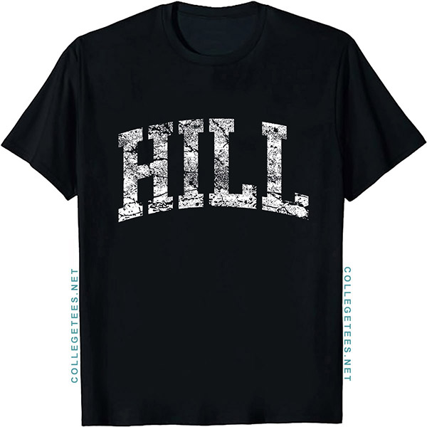Hill Arch Vintage Retro College Athletic Sports T-Shirt