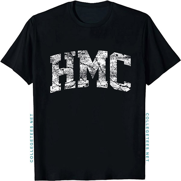 HMC Arch Vintage Retro College Athletic Sports T-Shirt