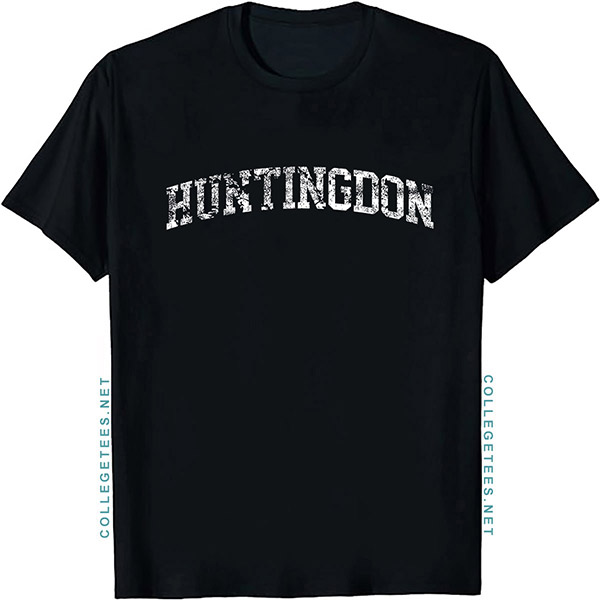 Huntingdon Arch Vintage Retro College Athletic Sports T-Shirt
