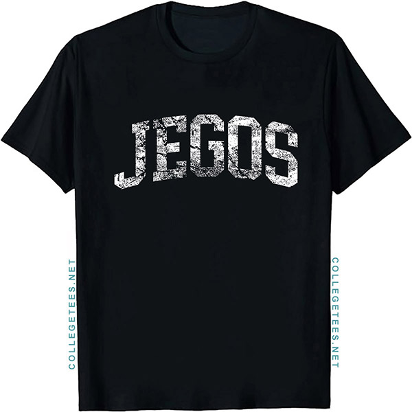 Jegos Arch Vintage Retro College Athletic Sports T-Shirt