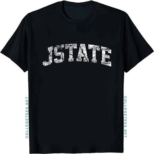 JState Arch Vintage Retro College Athletic Sports T-Shirt