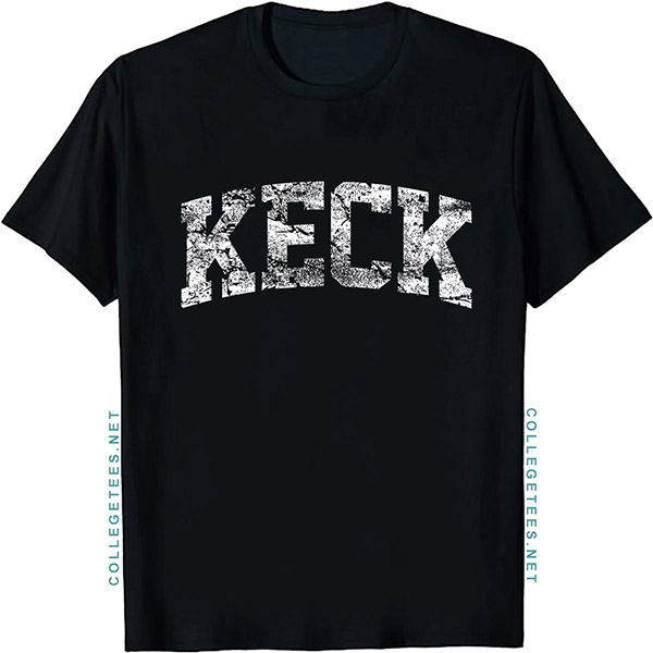 Keck Arch Vintage Retro College Athletic Sports T-Shirt