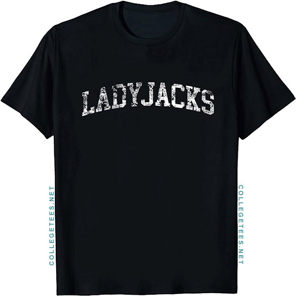 Ladyjacks Arch Vintage Retro College Athletic Sports T-Shirt
