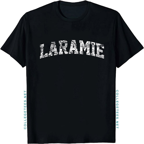 Laramie Arch Vintage Retro College Athletic Sports T-Shirt