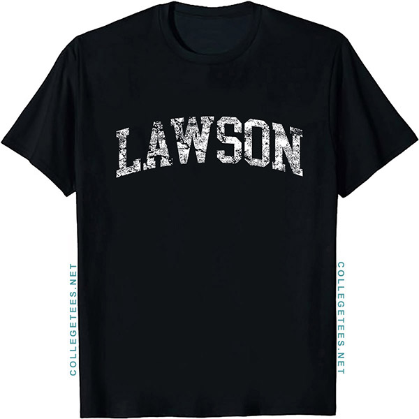 Lawson Arch Vintage Retro College Athletic Sports T-Shirt