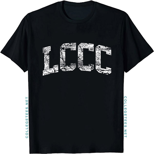 LCCC Arch Vintage Retro College Athletic Sports T-Shirt