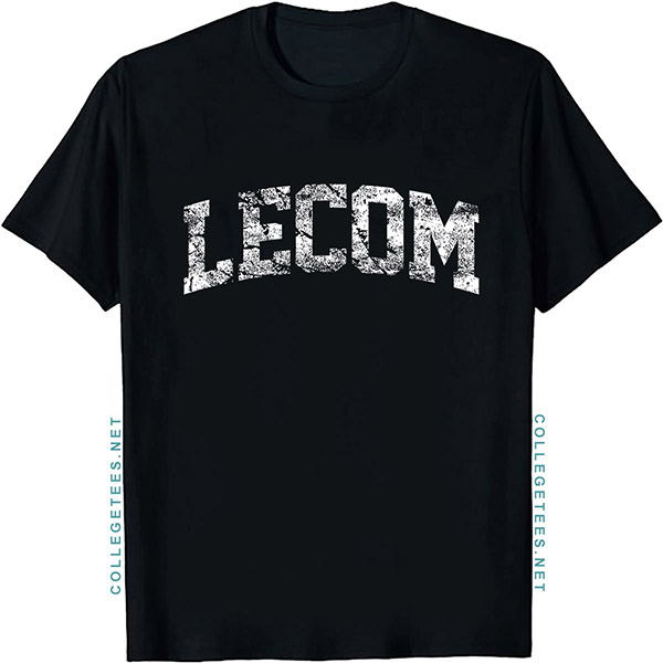 LECOM Arch Vintage Retro College Athletic Sports T-Shirt