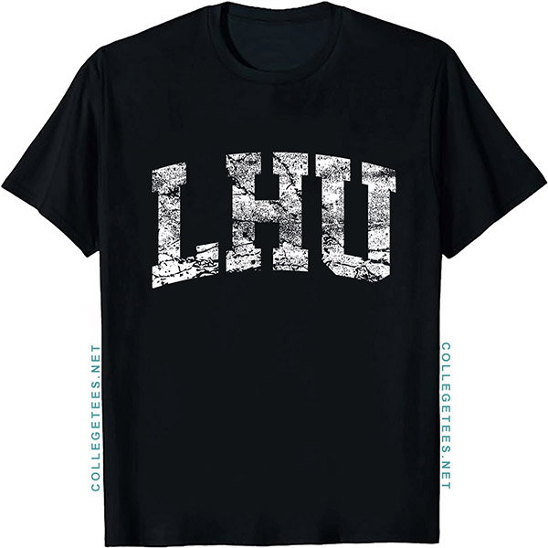 LHU Arch Vintage Retro College Athletic Sports T-Shirt