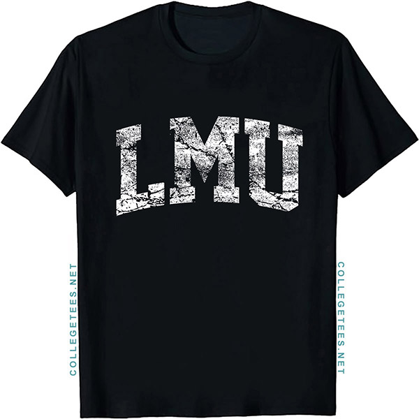 LMU Arch Vintage Retro College Athletic Sports T-Shirt