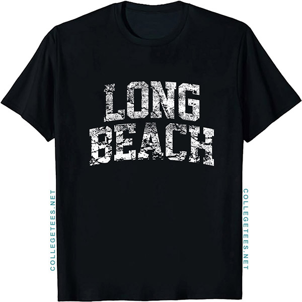 Long Beach Arch Vintage Retro College Athletic Sports T-Shirt