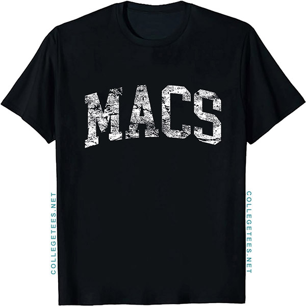 Macs Arch Vintage Retro College Athletic Sports T-Shirt