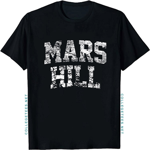 Mars Hill Arch Vintage Retro College Athletic Sports T-Shirt