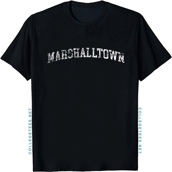 Marshalltown Arch Vintage Retro College Athletic Sports T-Shirt