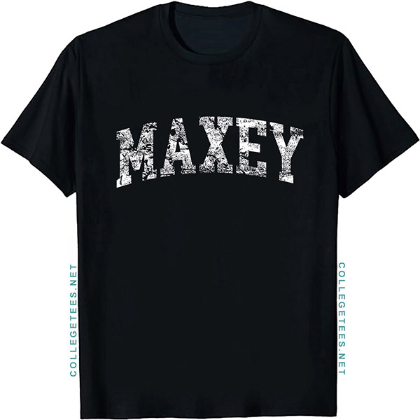 Maxey Arch Vintage Retro College Athletic Sports T-Shirt
