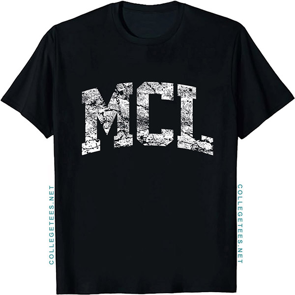 MCL Arch Vintage Retro College Athletic Sports T-Shirt