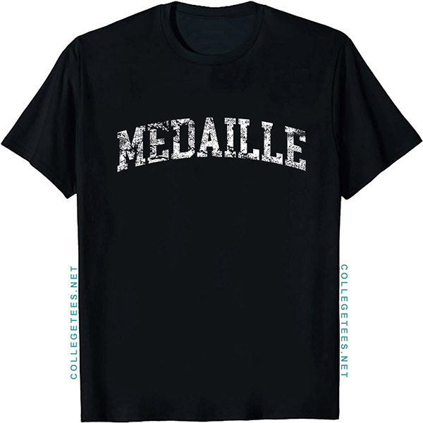 Medaille Arch Vintage Retro College Athletic Sports T-Shirt