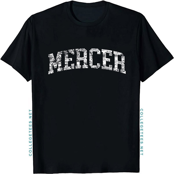Mercer Arch Vintage Retro College Athletic Sports T-Shirt