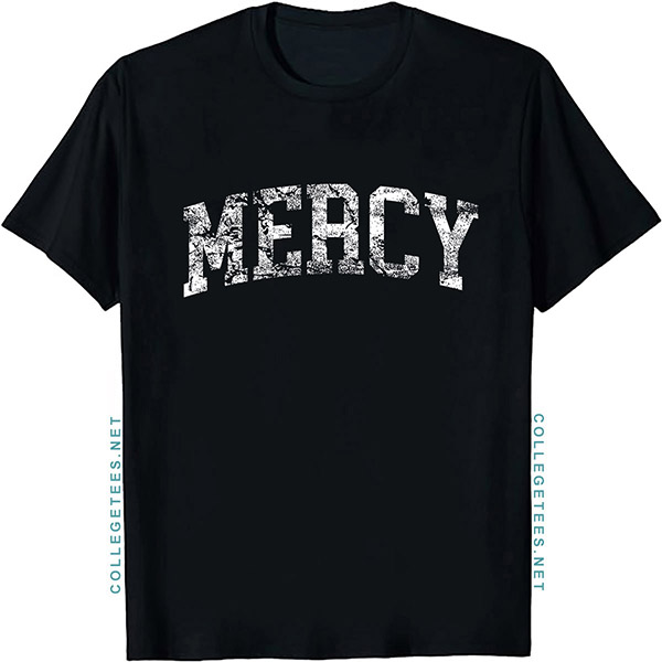 Mercy Arch Vintage Retro College Athletic Sports T-Shirt