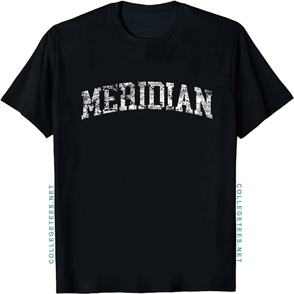Meridian Arch Vintage Retro College Athletic Sports T-Shirt