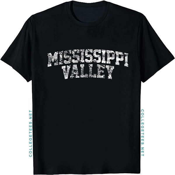 Mississippi Valley Arch Vintage Retro College Athletic Sports T-Shirt