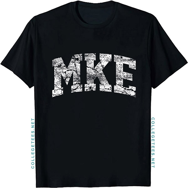 MKE Arch Vintage Retro College Athletic Sports T-Shirt