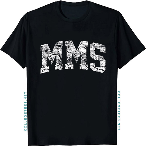 MMS Arch Vintage Retro College Athletic Sports T-Shirt