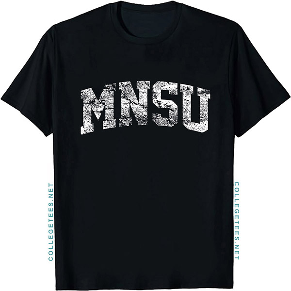 MNSU Arch Vintage Retro College Athletic Sports T-Shirt