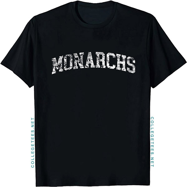 Monarchs Arch Vintage Retro College Athletic Sports T-Shirt
