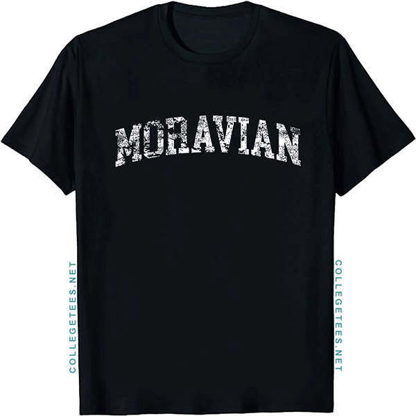 Moravian Arch Vintage Retro College Athletic Sports T-Shirt