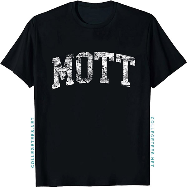 Mott Arch Vintage Retro College Athletic Sports T-Shirt